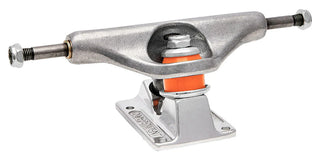 Independent Stage 11 Forged Hollow silver skateboard truck with lightweight aluminum construction, hollow axle and kingpin for premium performance.
