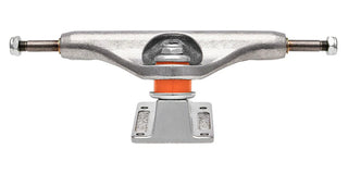 Independent 159 Stage 11 Forged Titanium Truck in silver — ultra-lightweight mid-profile skateboard truck with titanium axle and forged aluminum construction