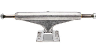 Independent 159 Stage 11 Forged Titanium Truck in silver — ultra-lightweight mid-profile skateboard truck with titanium axle and forged aluminum construction