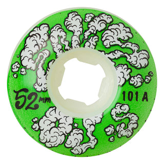OJ Wheels 52mm Eniz Fazliov EZ Edge skateboard wheels with 101a hardness, artwork by Akseli Aro, medium-wide riding surface.