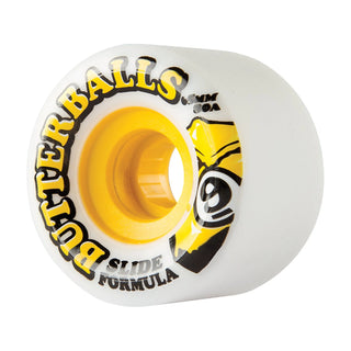 Sector 9 65mm Butterballs 80A Wheels with stone-ground finish and centerset core.

