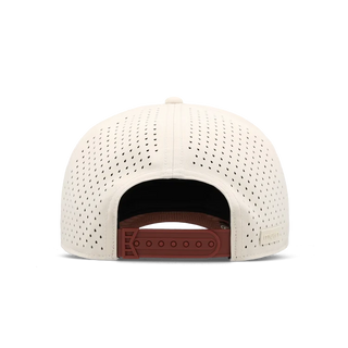 melin Odysea Stacked Hydro Hat in Moonbeam/Red Ochre.