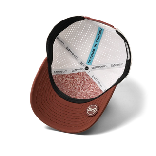 melin Odysea Stacked Hydro Hat in Moonbeam/Red Ochre.