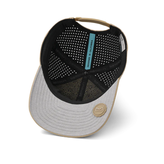 melin Compass Hydro Hat in Dark Khaki — wide curved visor, deeper fit ballcap with water-friendly, floatable HYDRO performance and moisture-wicking lining