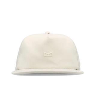  melin Eagle Hydro Hat in Egret — unstructured crushable crown, Cloud Visor Core, coated HYDRO rear panel ventilation, moisture-wicking lining, and hidden besom pocket