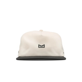 melin Eagle Hydro Hat in Moonbeam/Pirate Black — crushable unstructured crown, Cloud Visor Core, HYDRO ventilation panels, and moisture-wicking lining for travel and adventure