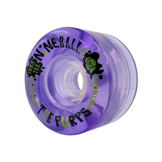Sector 9 70mm Nineball Purps 78A Wheels with natural finish and Cosmic Core.

