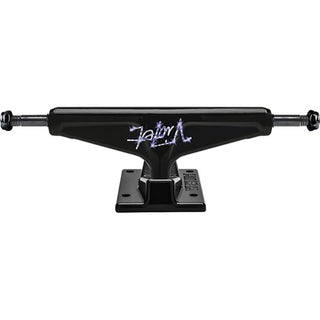 Venture 5.6 HI Violet Skate Truck with gloss black hanger and baseplate, black 90DU bushings, and 8.25 inch axle
