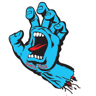 Santa Cruz Screaming Hand sticker pack, 3 inch decals with iconic graphic