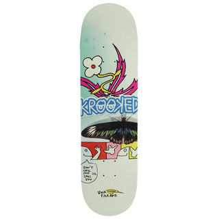 Krooked Una Farrar Butterfly Call Skateboard Deck 8.50" with maple construction, hand-measured specs, and durable pro-level design.