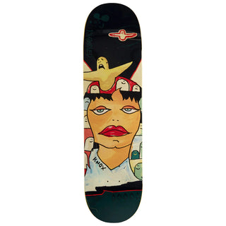 Krooked Tom Knox Three Star Skateboard Deck 8.25" with maple construction, hand-measured specs, and durable pro-level design.