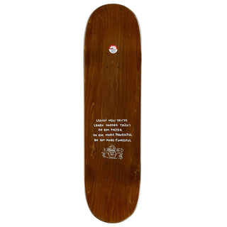 Krooked Team Eyes Skateboard Deck in Maroon, 8.75" — traditional maple construction, hand-measured, 32.62" length, 14.62" wheelbase, 7.00" nose, 6.75" tail
