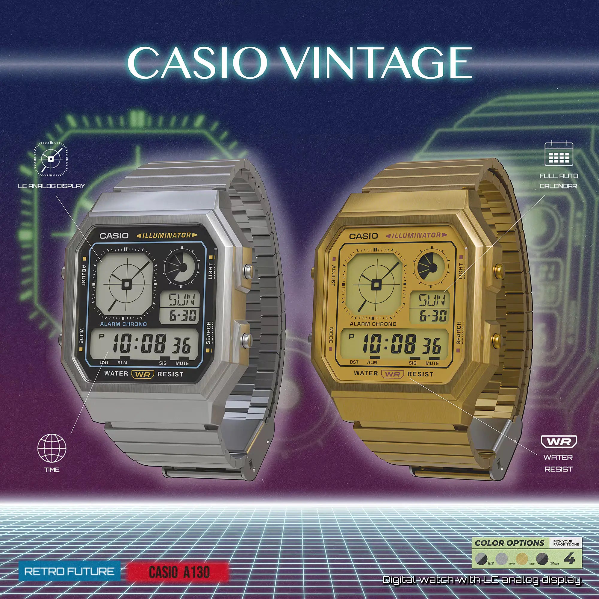 CASIO Vintage A130WEG-9A Watch – Drift House