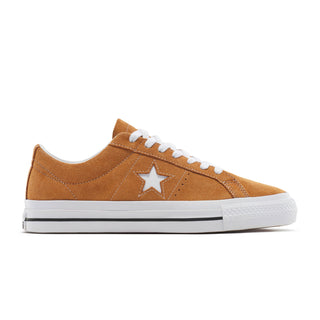 Converse CONS One Star Pro OX in incensed and white with suede upper, CX foam cushioning, and classic star logo.