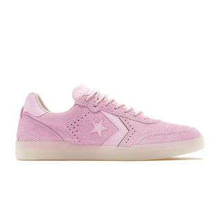 Converse CONS Louie Lopez Pro 2 skate shoes in Pink/Milk, durable suede upper with CX foam cushioning, cupsole construction, Chuck Taylor-inspired outsole and Star Chevron branding