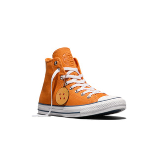 Converse Chuck Taylor All Star Dragon Ball Z — classic canvas upper with Goku ankle patch, Dragon Ball charm, and cobranded details