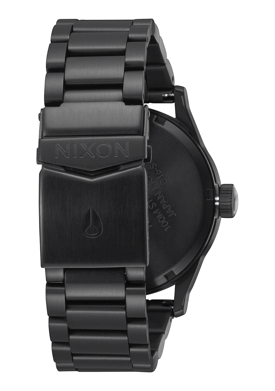 Nixon Sentry Stainless Steel Analog Watch All Black/Black – Drift Nixon Sentry Stainless Steel Analog Watch All Black/Black – Drift
