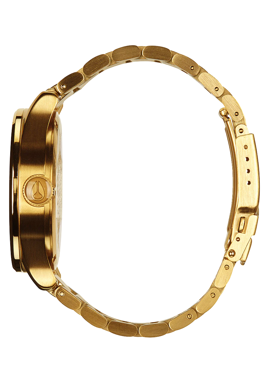Nixon Sentry Stainless Steel Watch in Gold & Black Nixon Sentry Stainless Steel Watch in Gold & Black