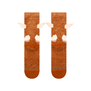 Stance Gizmo Crew Socks in Brown — soft poly blend crew sock featuring the iconic Gizmo Mogwai from Gremlins with bold novelty graphic design.

