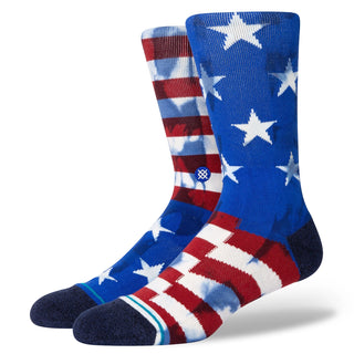 Stance The Banner Crew Socks in Navy featuring Infiknit technology