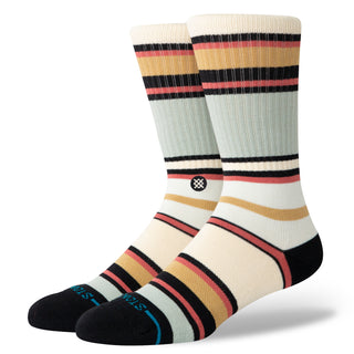 Stance Mike B Crew Socks in blue with medium cushioning and seamless toe closure.