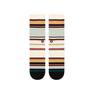 Stance Mike B Crew Socks in blue with medium cushioning and seamless toe closure.