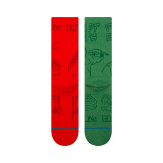 Stance Home Alone crew socks in multi color with movie-inspired graphics and medium cushioning.
