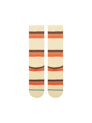 Stance Suns Crest Crew Socks in Canvas — Butter Blend™ knit with targeted cushioning, arch support, seamless toe closure, crew height, medium cushioning