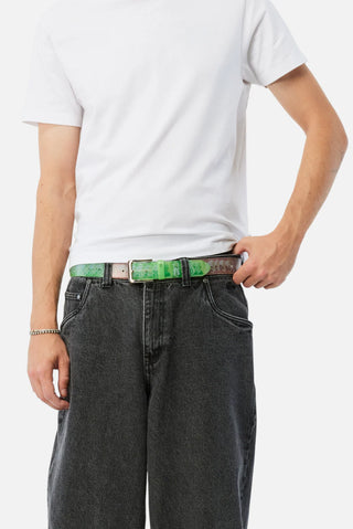 Money Spread Belt in Canadian dollar print on white background