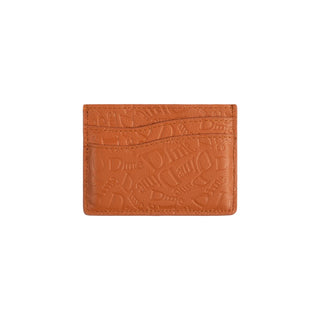 Dime Hahah Almond Leather Cardholder, crafted from 100% leather, sleek and functional for card organization.
