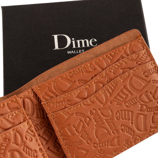 Dime Hahah Almond Leather Wallet, 100% leather, slim design, elegant and functional.