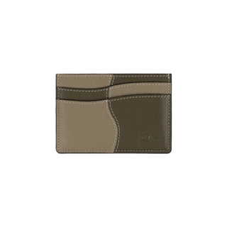 Sage leather cardholder, 100% leather, elegant and minimalistic design.