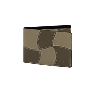 Sage leather wallet, sleek 100% leather, designed for functionality and style.