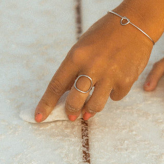 Sleek and sophisticated Ocean Ave Ring BY ALCO  jewelry in 18K gold-plated stainless steel, hypoallergenic and water-resistant.