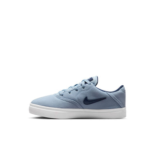 Nike SB Check Canvas PS Kids Youth Shoes in LT Armory Blue/Midnight Navy