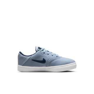 Nike SB Check Canvas PS Kids Youth Shoes in LT Armory Blue/Midnight Navy
