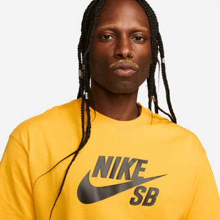 Men's Logo T-Shirt by Nike SB, made from soft jersey fabric, featuring a large Nike SB logo on the front.