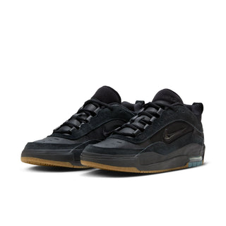 Nike SB Ishod Max skate shoe, black mesh, Max Air unit, flexible cupsole.
