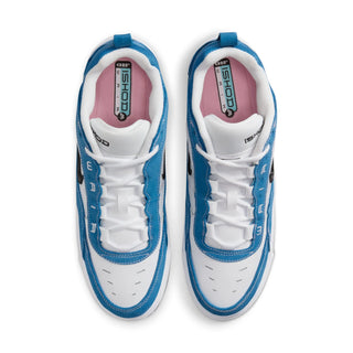 Nike SB Air Max Ishod in Blue/Black-White-Pink, '90s hoops inspired, Max Air cushioning, flexible cupsole.