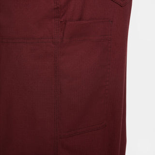 Nike SB Double Knee Skate Pants in Dark Team Red, durable with reinforced knees and six pockets.