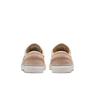 Nike SB Zoom Janoski OG+ in Linen/Light Chocolate/Sail — low-top suede skate shoe with vulcanized sole and Zoom Air cushioning