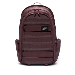 Nike SB RPM Skate Backpack in Tattoo, Black, and Lt Violet colorway with 26L capacity and padded straps