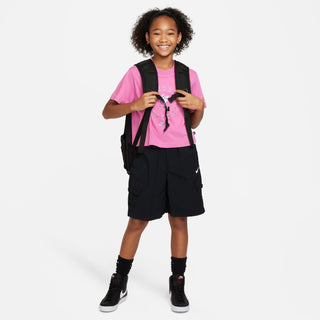 Nike SB Rayssa Leal girls' Pinkfire II Dri-FIT t-shirt, lightweight, sweat-wicking, relaxed fit.