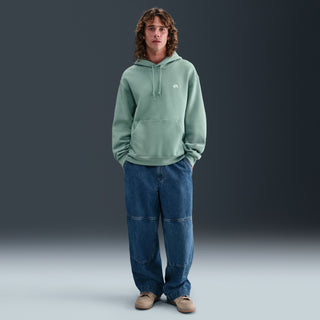 Nike SB Cannon White fleece skate hoodie, brushed midweight fleece, roomy fit, embroidered chest logo, cotton polyester blend.