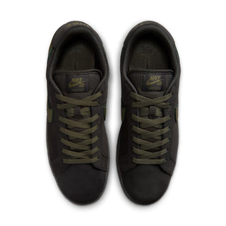 Nike SB Zoom Tennis Classic in Deep Pewter/Medium Olive — genuine leather upper, Zoom Air heel cushioning, foam midsole, low-cut timeless skate silhouette