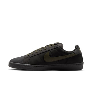 Nike SB Zoom Tennis Classic in Deep Pewter/Medium Olive — genuine leather upper, Zoom Air heel cushioning, foam midsole, low-cut timeless skate silhouette