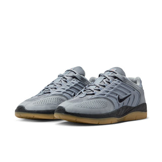 Nike SB Vertebrae in Cool Grey/Black with leather upper and durable skate construction.