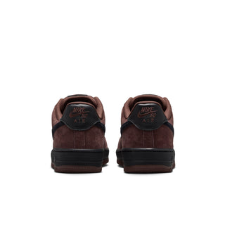 "Nike SB Air Force 1 Skate Shoes — leather upper with perforated toe box, Nike Air cushioning, rubber outsole with heritage hoops pivot circles, padded collar"