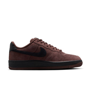 "Nike SB Air Force 1 Skate Shoes — leather upper with perforated toe box, Nike Air cushioning, rubber outsole with heritage hoops pivot circles, padded collar"