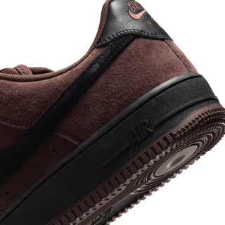 "Nike SB Air Force 1 Skate Shoes — leather upper with perforated toe box, Nike Air cushioning, rubber outsole with heritage hoops pivot circles, padded collar"